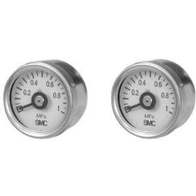 Манометр SMC R 1/8 дюйма, 30 мм, 0.7 МПа