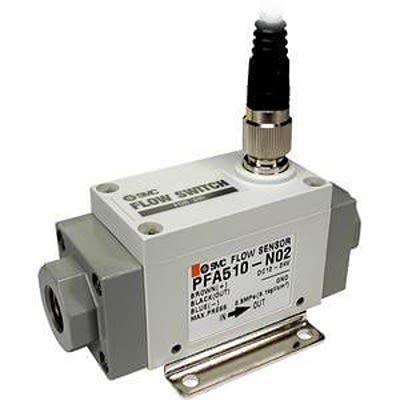 SMC PF2A521 Серия Датчик потока Датчик потока для воздуха, 20L/min Мин, 200 L/min Макс