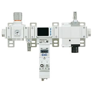 SMC 3/8 in G Воздушный Регулятор - 0.8 Mpa, AMS30B-F03D-PN-KLG, G AMS30B