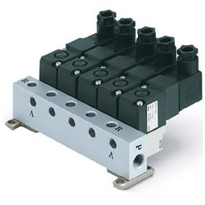SMC EVV317 серия 2 станции G Манифольдная база для использования с клапаном для вакуума, делителем, клапаном сброса, давлением