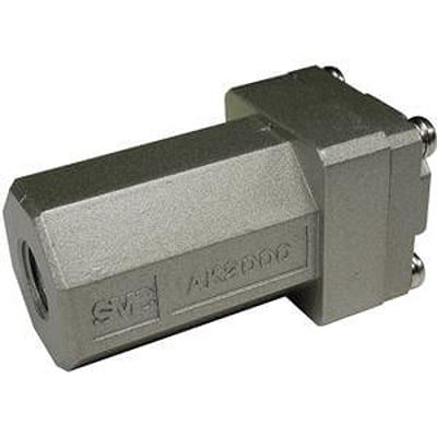 SMC AK Клапан обратного действия, 1 Mpa Вход, Женская резьба Rc 1/4, Выход, Мужская резьба Rc 1/4