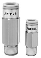 SMC Обратный клапан AKH, 1.5 Mpa Вход Мужская трубка, Выход Мужская резьба метрическая
