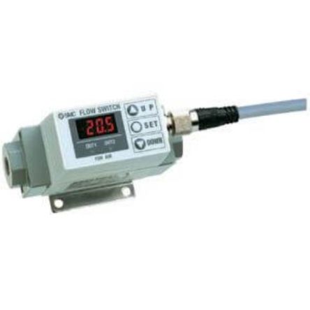 SMC PF2A Серия Цифровой переключатель потока Датчик потока, 10L/min Мин, 100 L/min Макс
