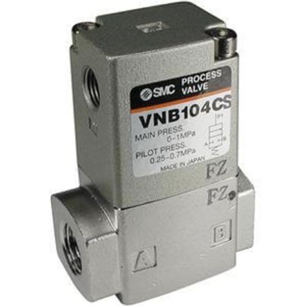 SMC Цилиндр типа пневматического управляемого клапана, 5 бар, женский 3/4 дюйма